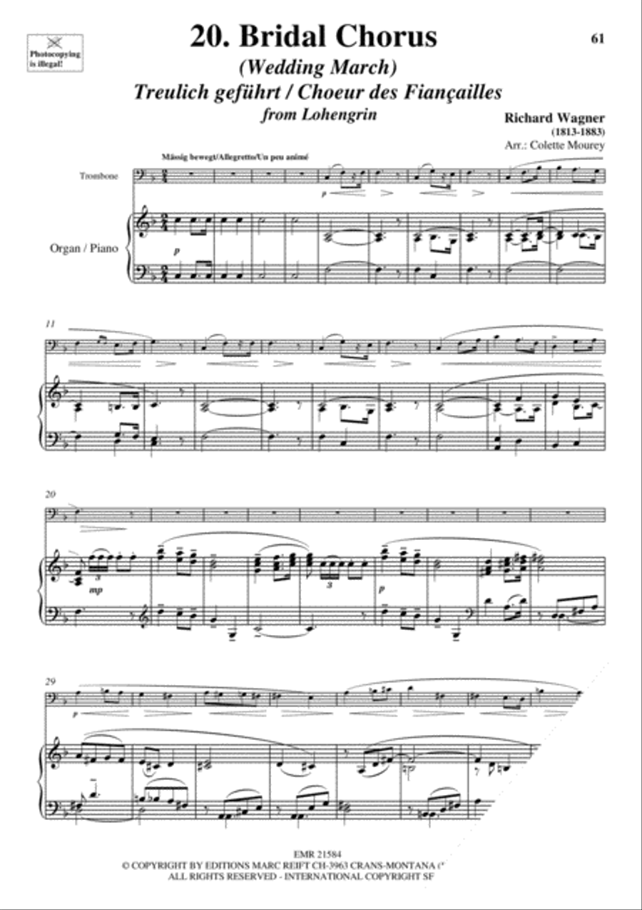 20 Greatest Wedding Solos Organ scores gallery preview page 22