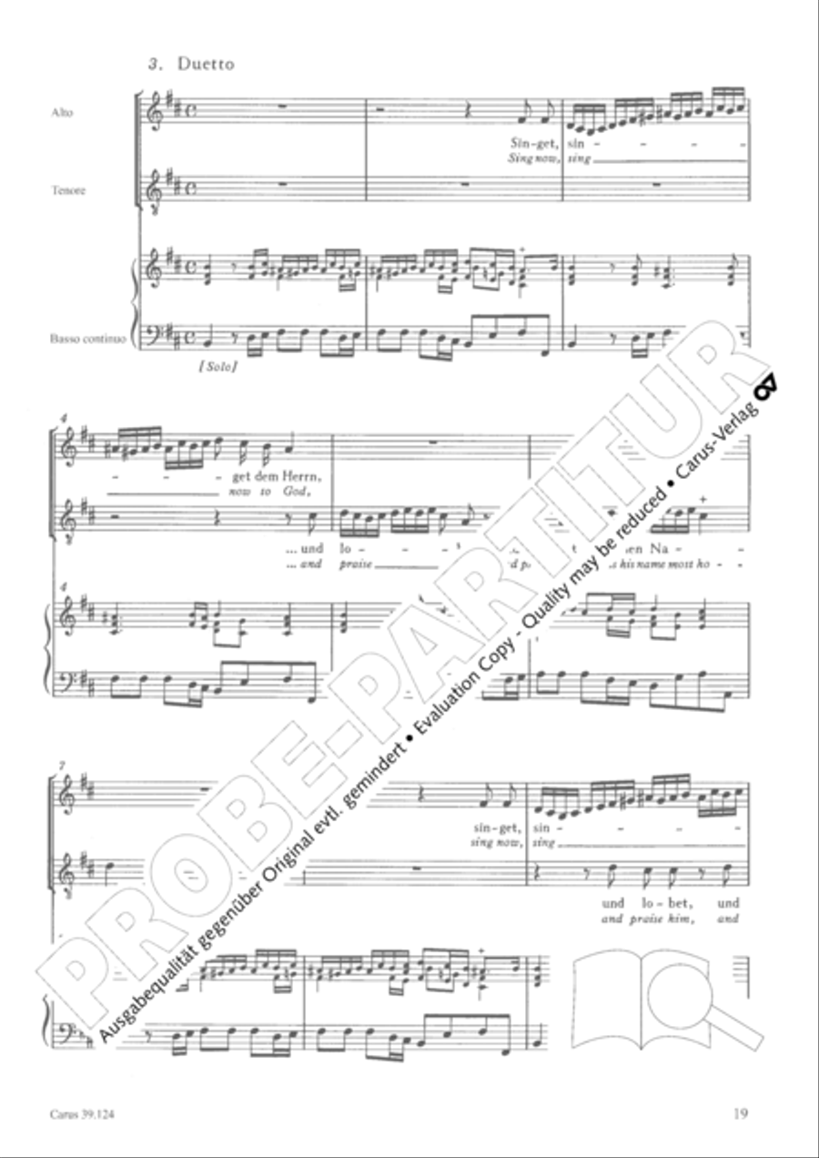 Sing to the Lord a new song (Singet dem Herrn ein neues Lied) 4-Part scores gallery preview page 20