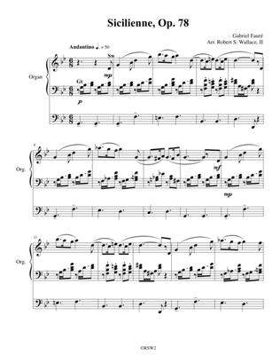 Sicilienne, Op. 78 by Gabriel Fauré