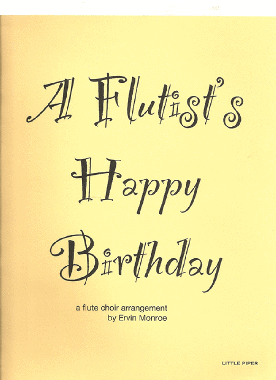 Flutist's Happy Birthday Flute Choir scores gallery preview page 1