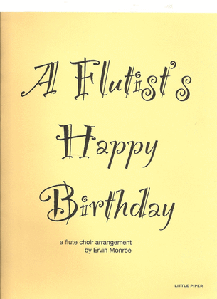 Flutist's Happy Birthday