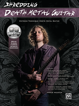 Book cover for Shredding Death Metal Guitar