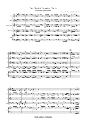 2 Classical Favourites for Wind Quartet (volume one)