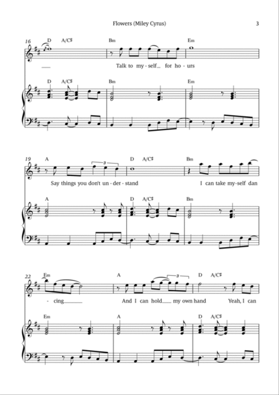 Flowers Voice scores gallery preview page 3