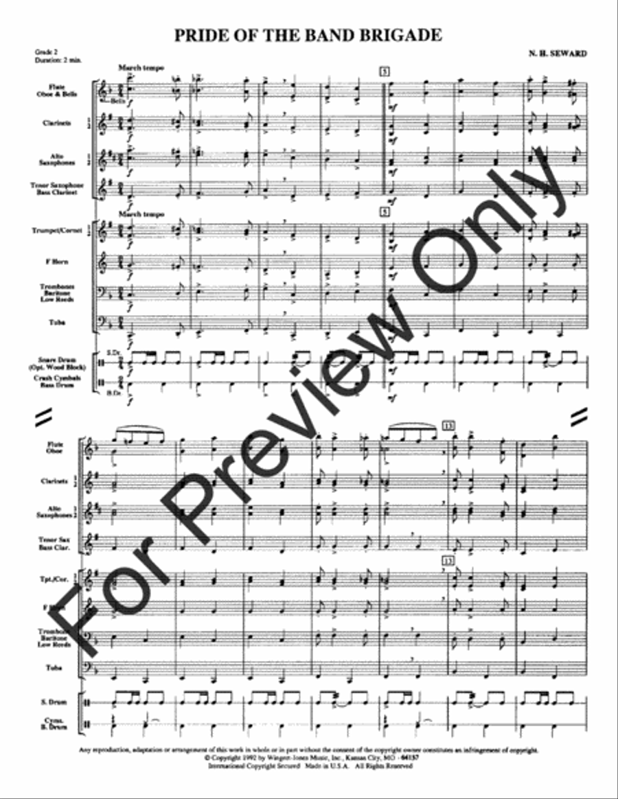 Pride Of The Band Brigade (Score) Concert Band scores gallery preview page 4