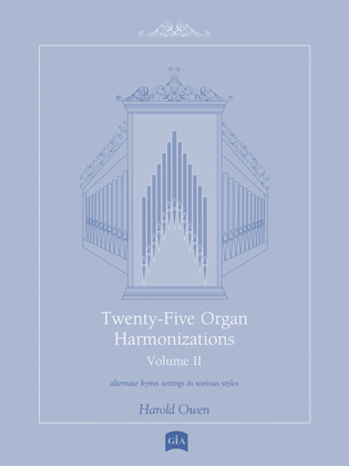 Book cover for Twenty-Five Organ Harmonizations - Volume 2