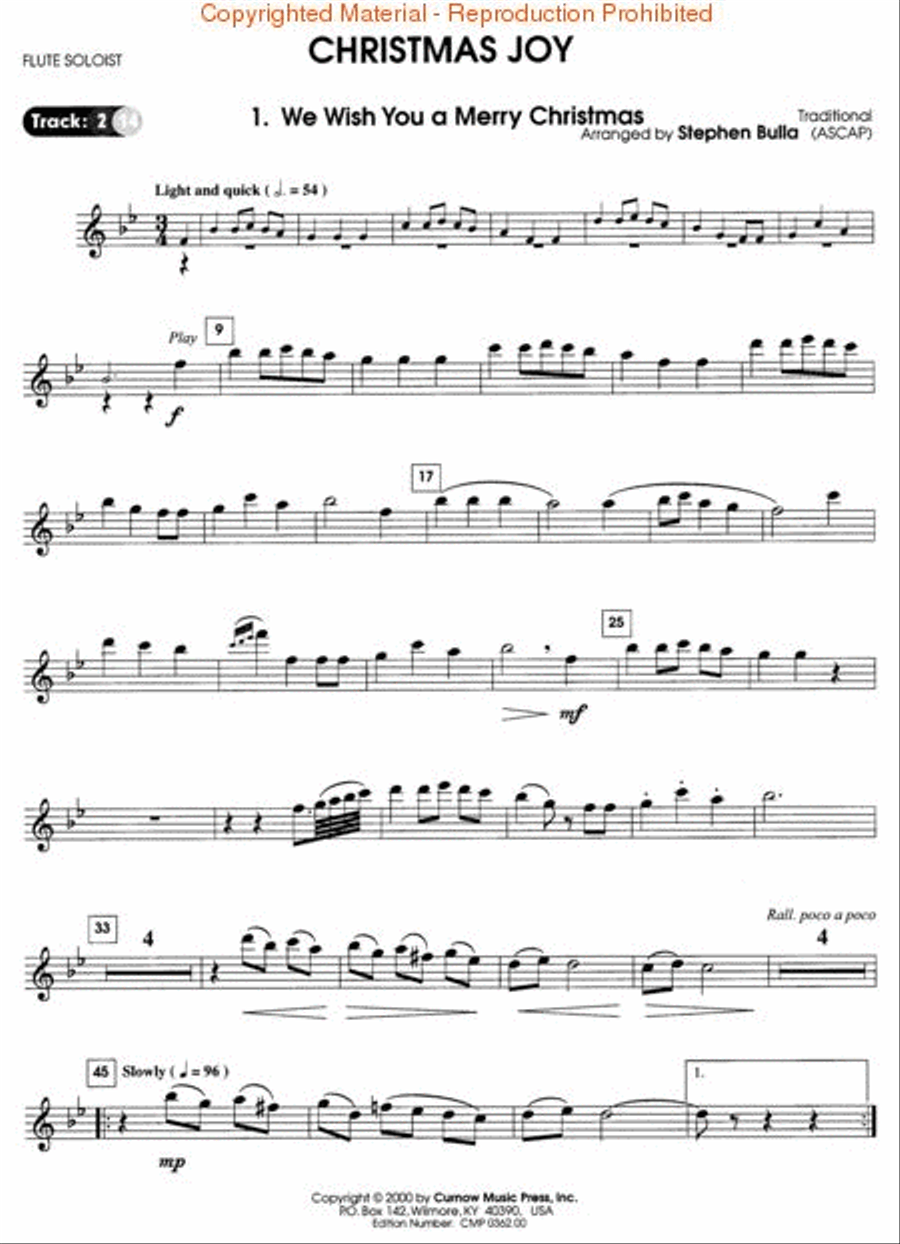 Christmas Joy Flute Solo scores gallery preview page 3
