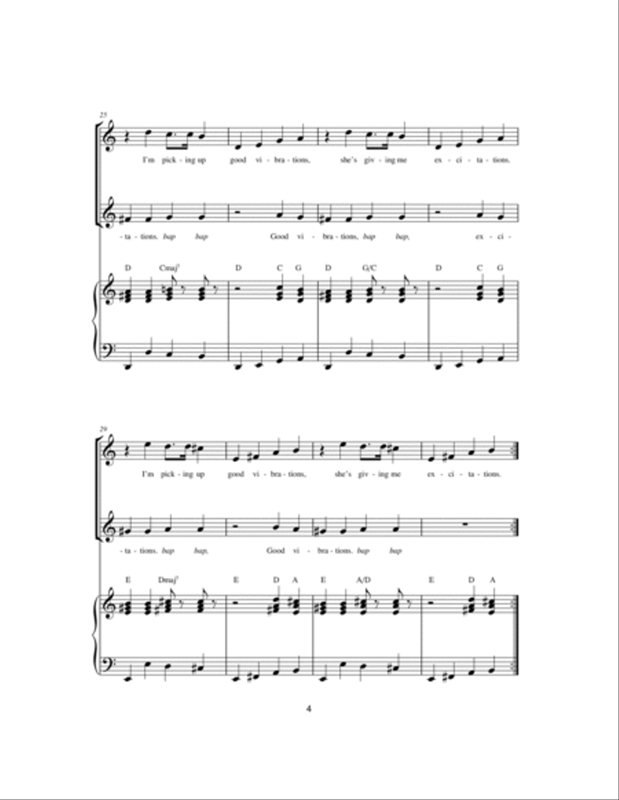 Good Vibrations Choir scores gallery preview page 4