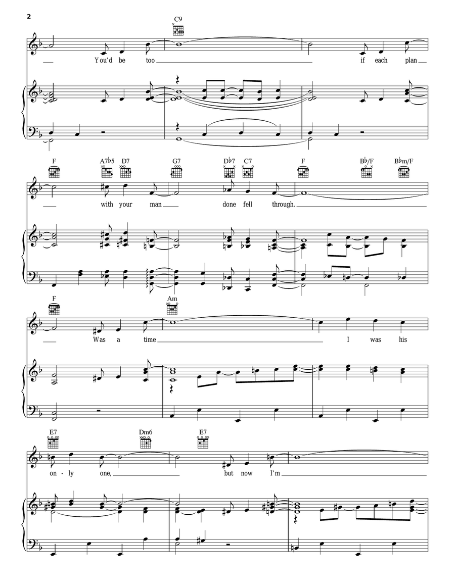 Am I Blue? Am I Blue? Piano, Vocal, Guitar scores gallery preview page 2