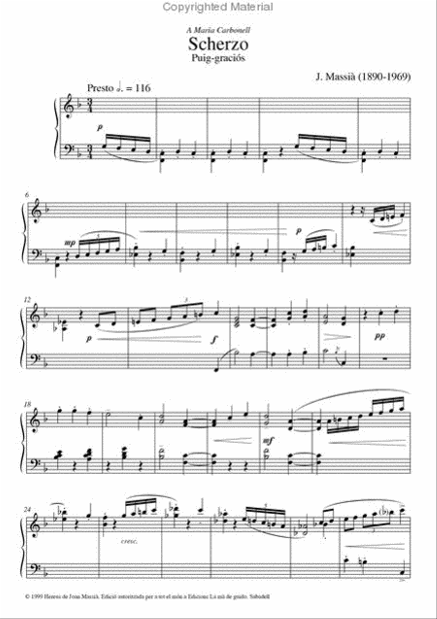 <br>Sheet music extract