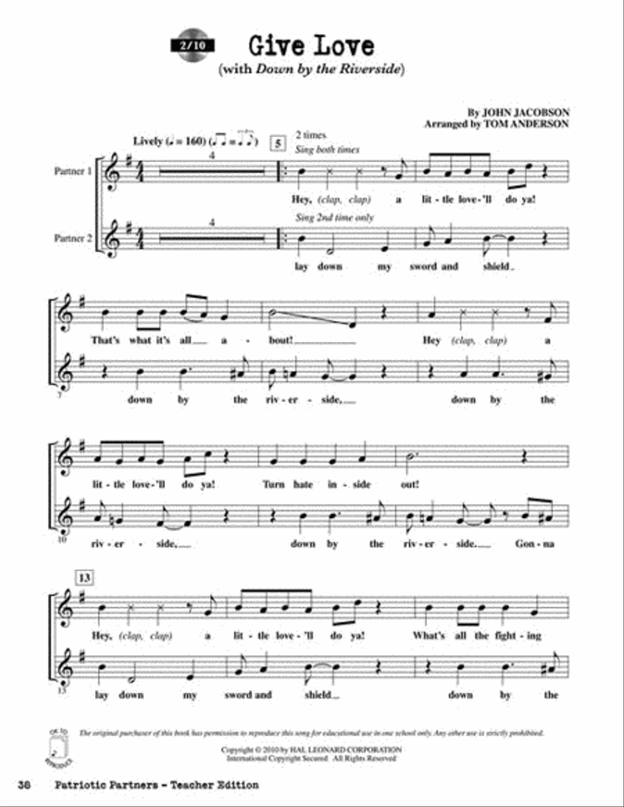 Patriotic Partners Choir scores gallery preview page 4