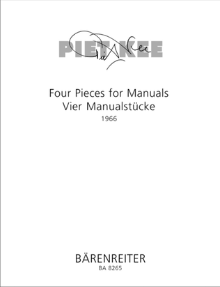 Four Pieces for Manuals / Vier Manualstücke (1966)