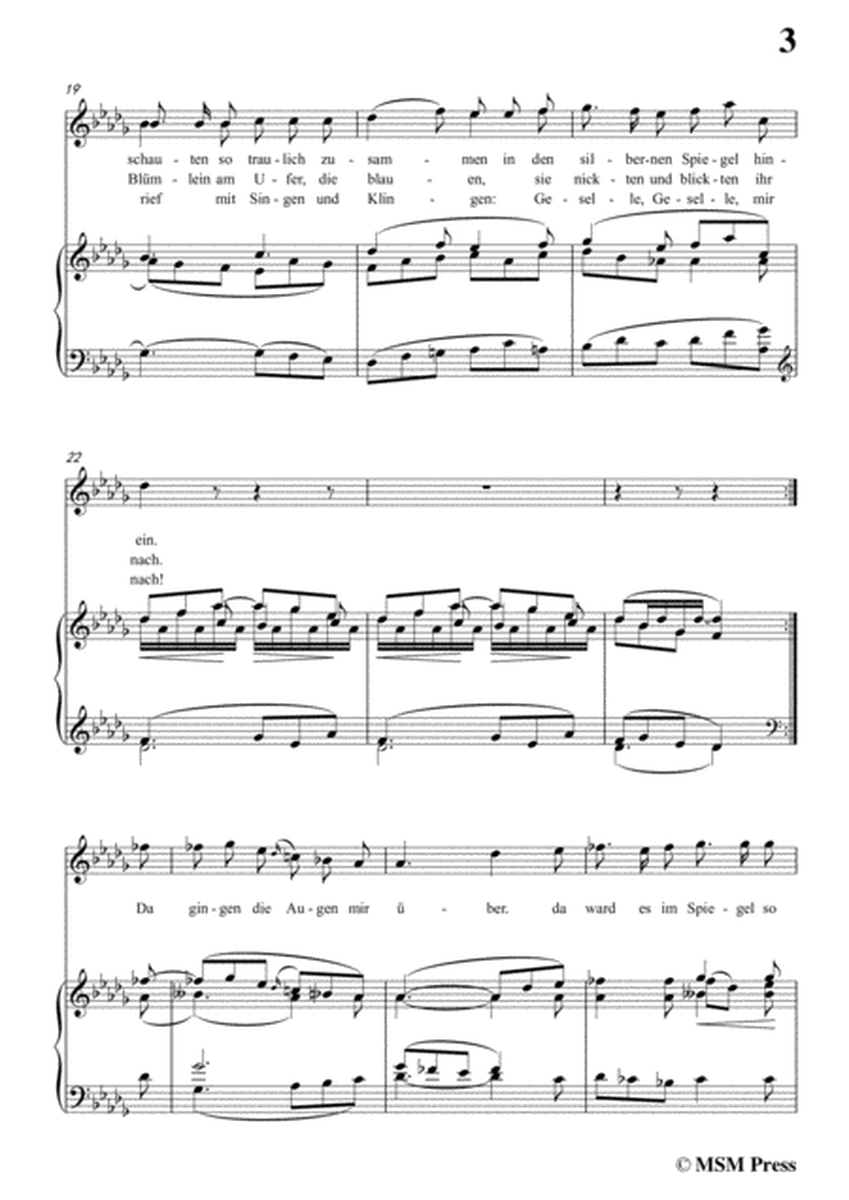 Schubert-Tränenregen,from 'Die Schöne Müllerin',Op.25 No.10,in D flat Major,for Voice&Pno image number null