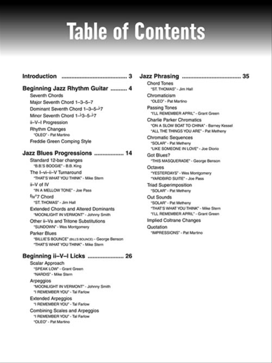 Jazz Guitar Electric Guitar scores gallery preview page 3