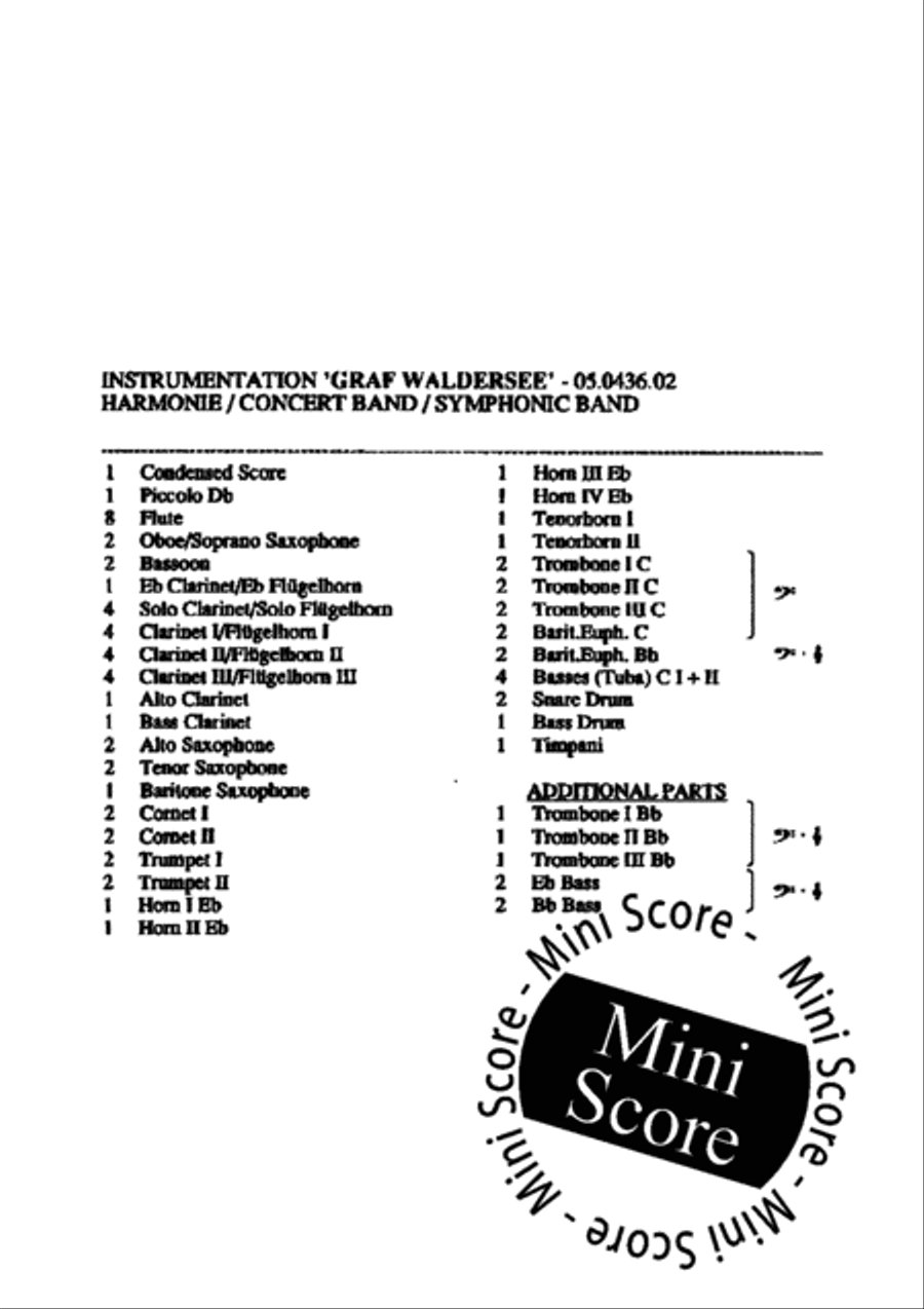 Graf Waldersee Concert Band - Sheet Music page 4