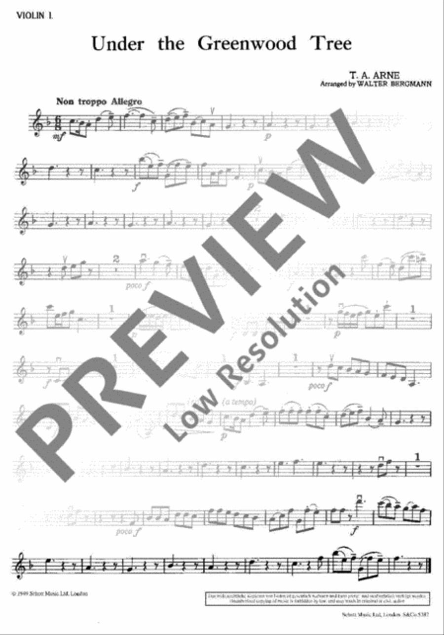 Under the Greenwood Tree Under the Greenwood Tree Recorder scores gallery preview page 9