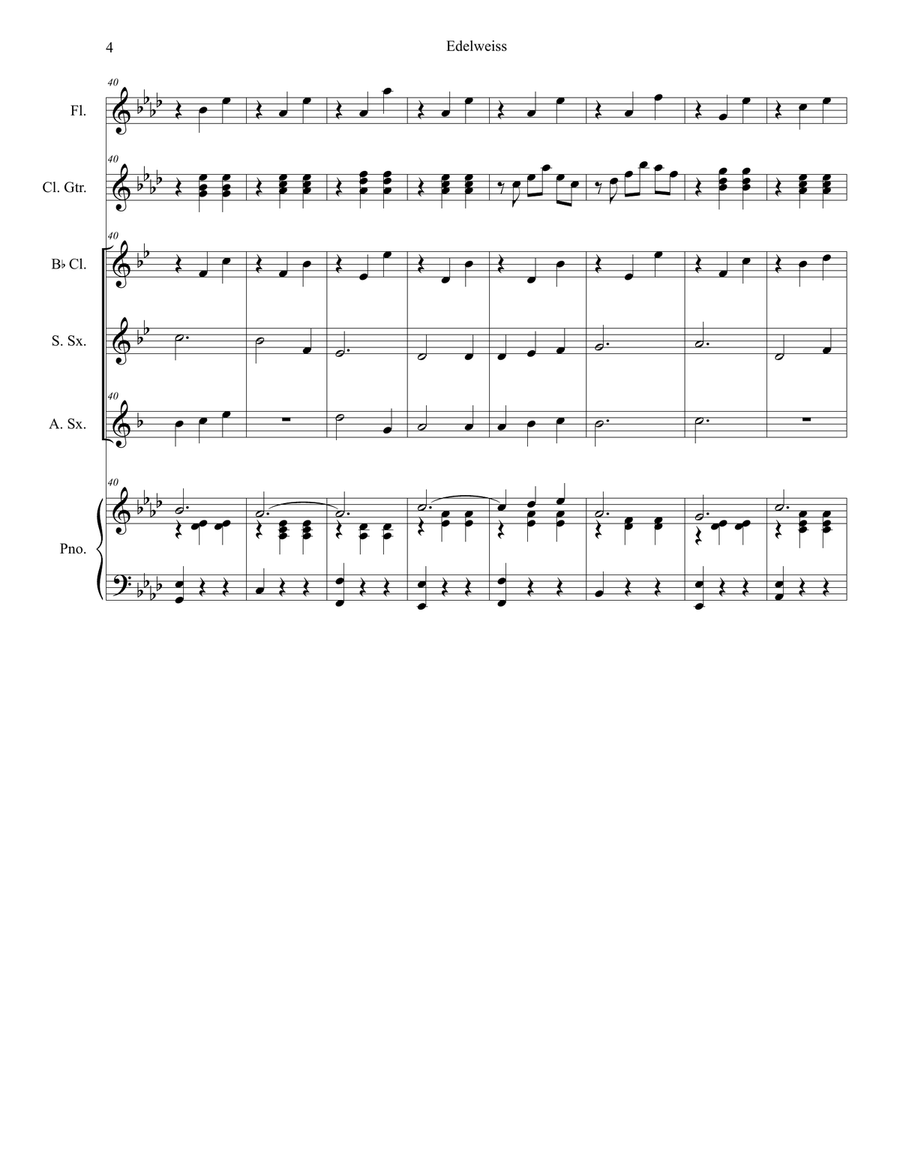 Edelweiss Woodwind Duet scores gallery preview page 4