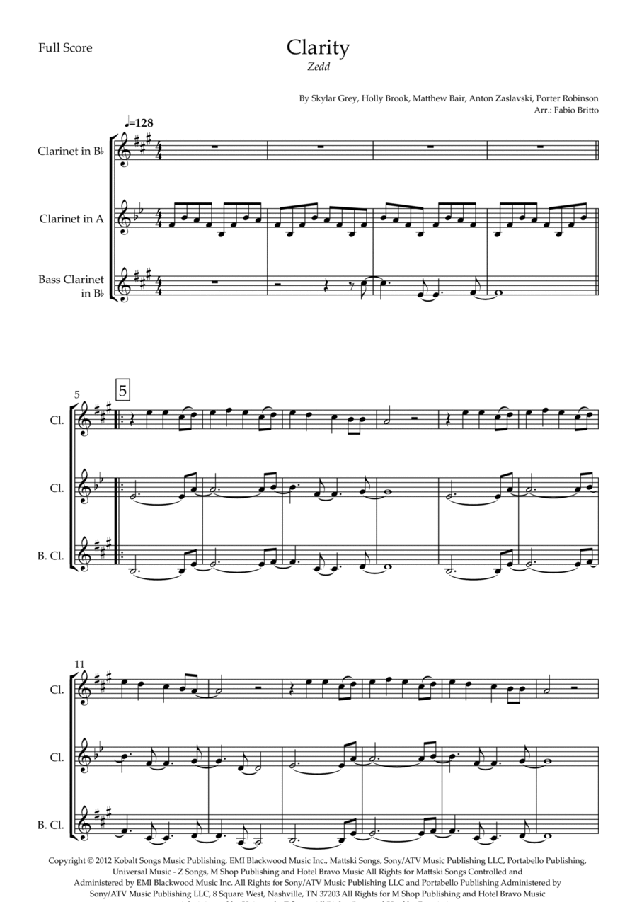 Clarity Clarity Woodwind Trio scores gallery preview page 1