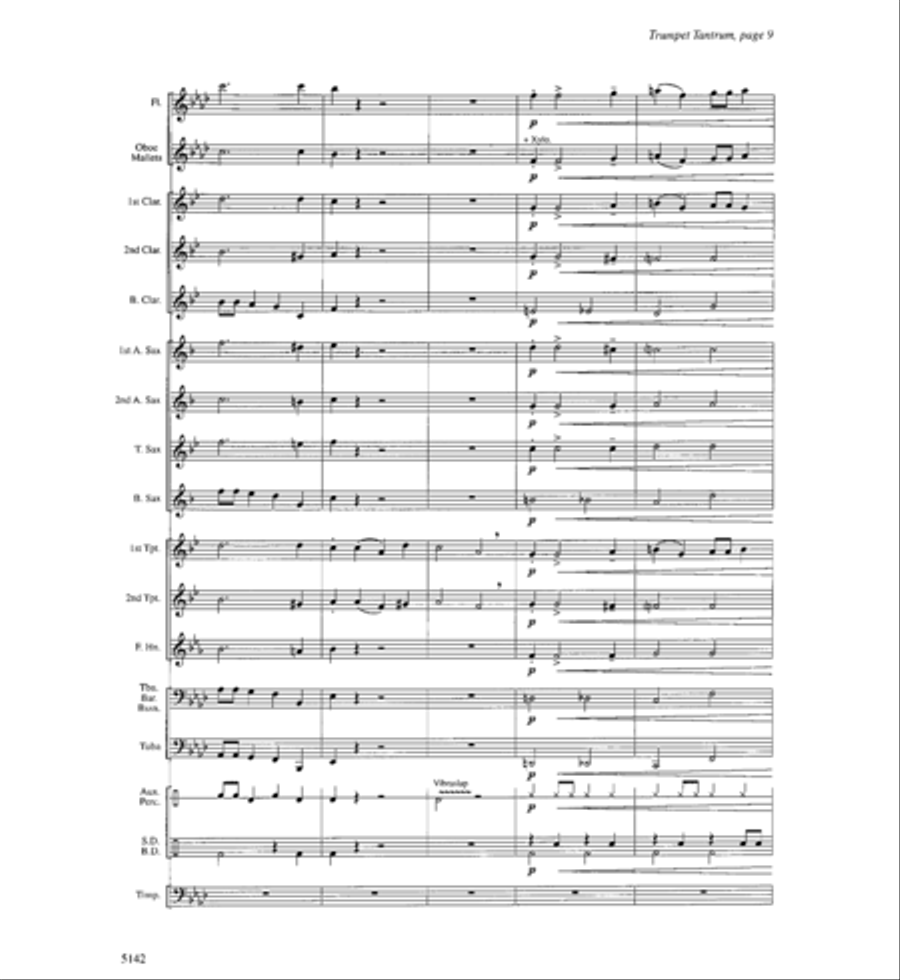 Trumpet Tantrum Trumpet Tantrum Concert Band scores gallery preview page 8