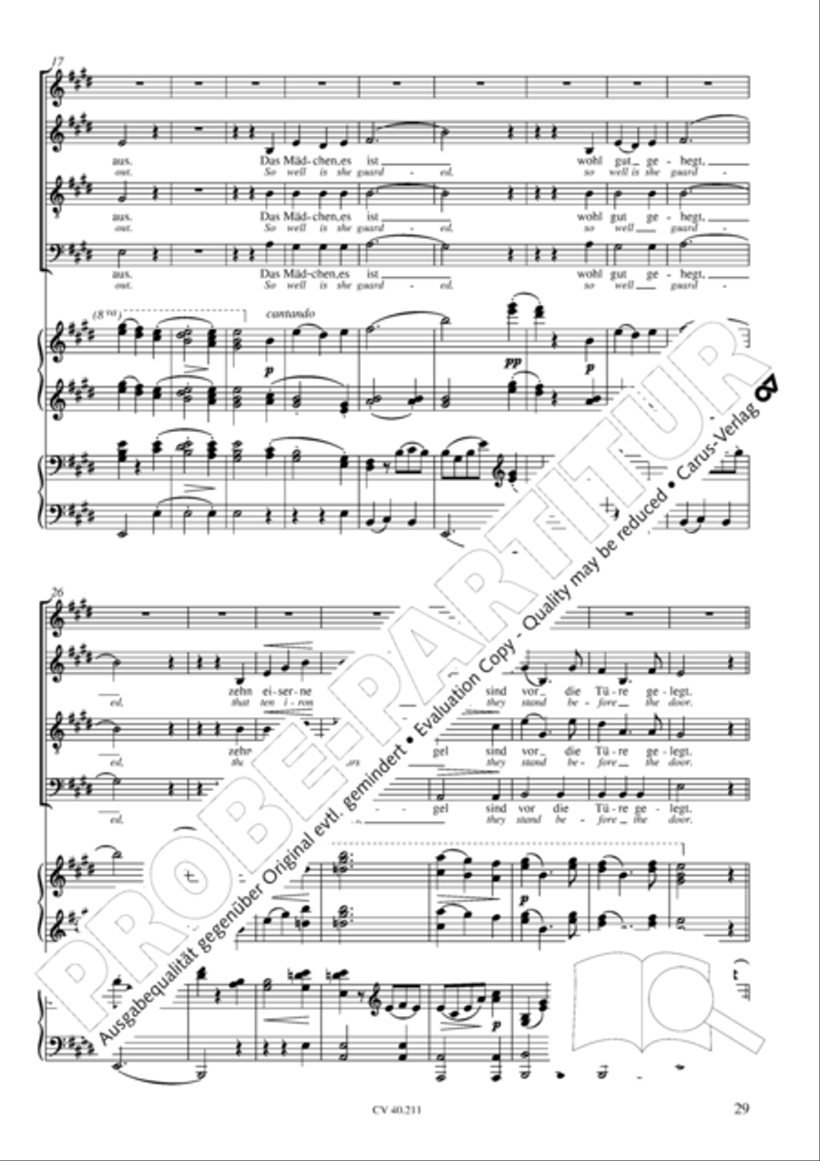 Liebeslieder-Walzer, Op. 52 Choir scores gallery preview page 30