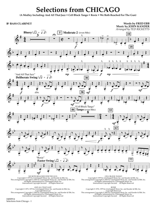 Selections from Chicago (arr. Ted Ricketts) - Bb Bass Clarinet
