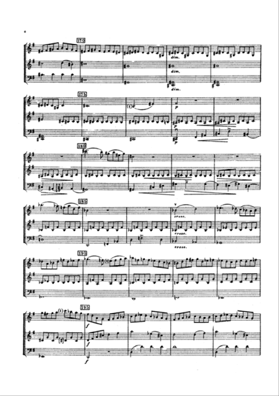 Trio For Two Violins And Cello In G Major String Trio scores gallery preview page 6