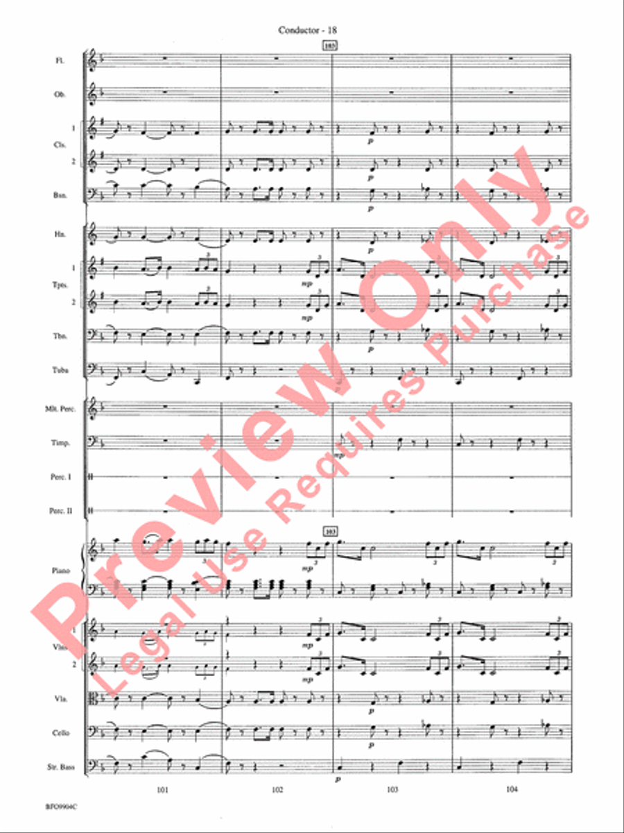 Commencement Suite Full Orchestra scores gallery preview page 21