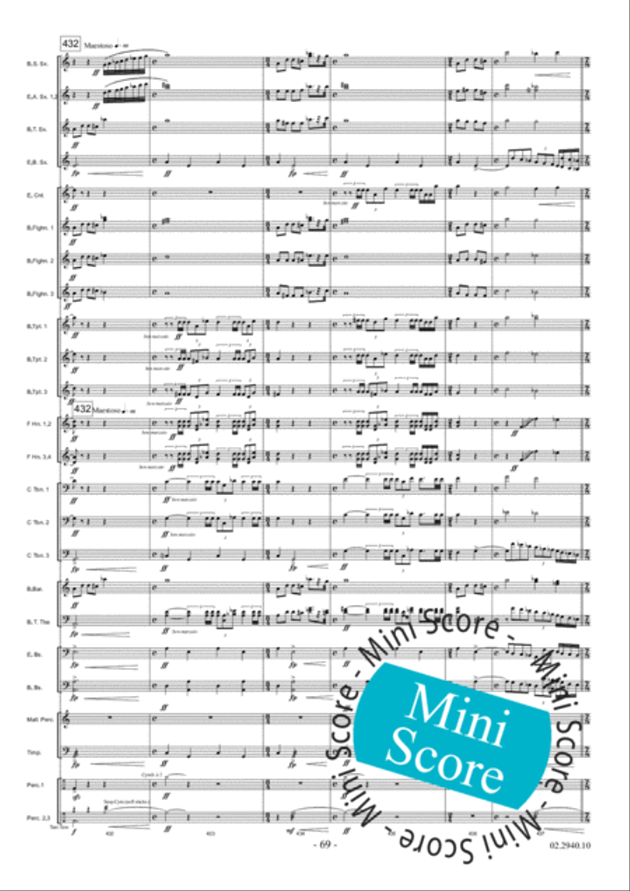 Aurora Fanfare Band scores gallery preview page 75