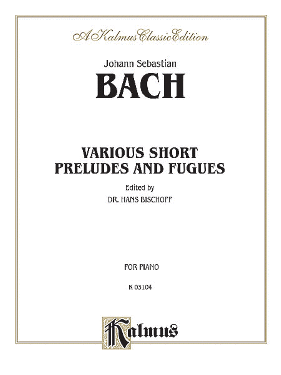 Various Short Preludes and Fugues Piano Solo scores gallery preview page 1