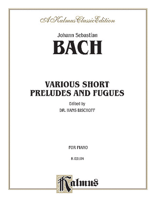 Book cover for Various Short Preludes and Fugues