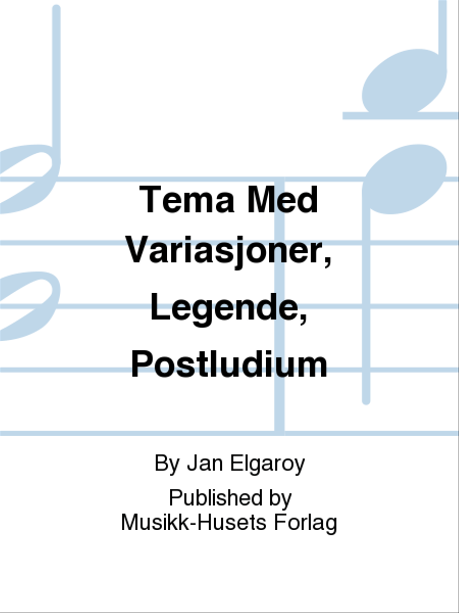 Tema Med Variasjoner, Legende, Postludium Organ scores gallery preview page 1