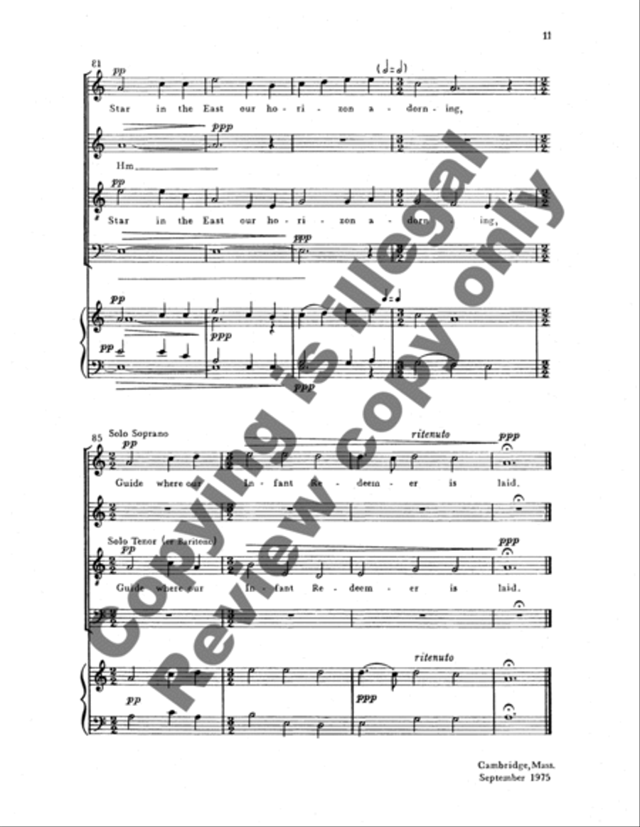 Star in the East Star in the East 4-Part scores gallery preview page 12