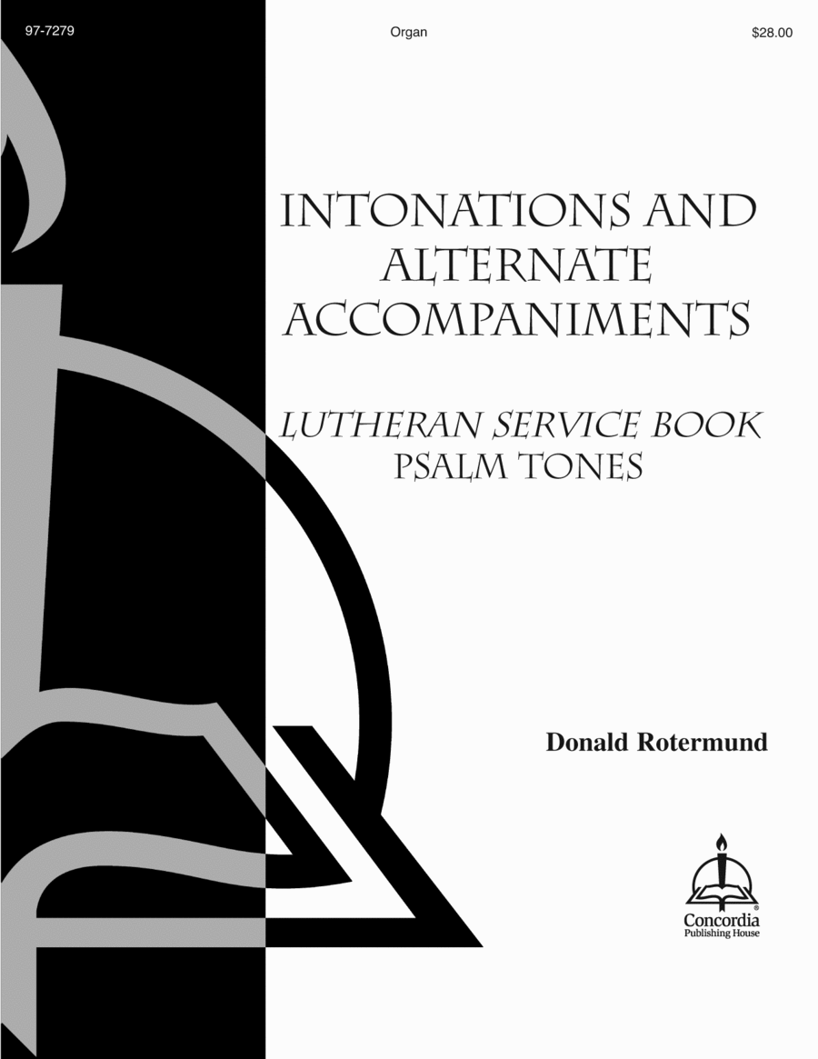Intonations and Alternate Accompaniments: LSB Psalm Tones Organ scores gallery preview page 1
