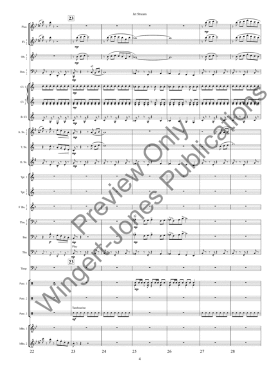 Jet Stream Concert Band scores gallery preview page 7