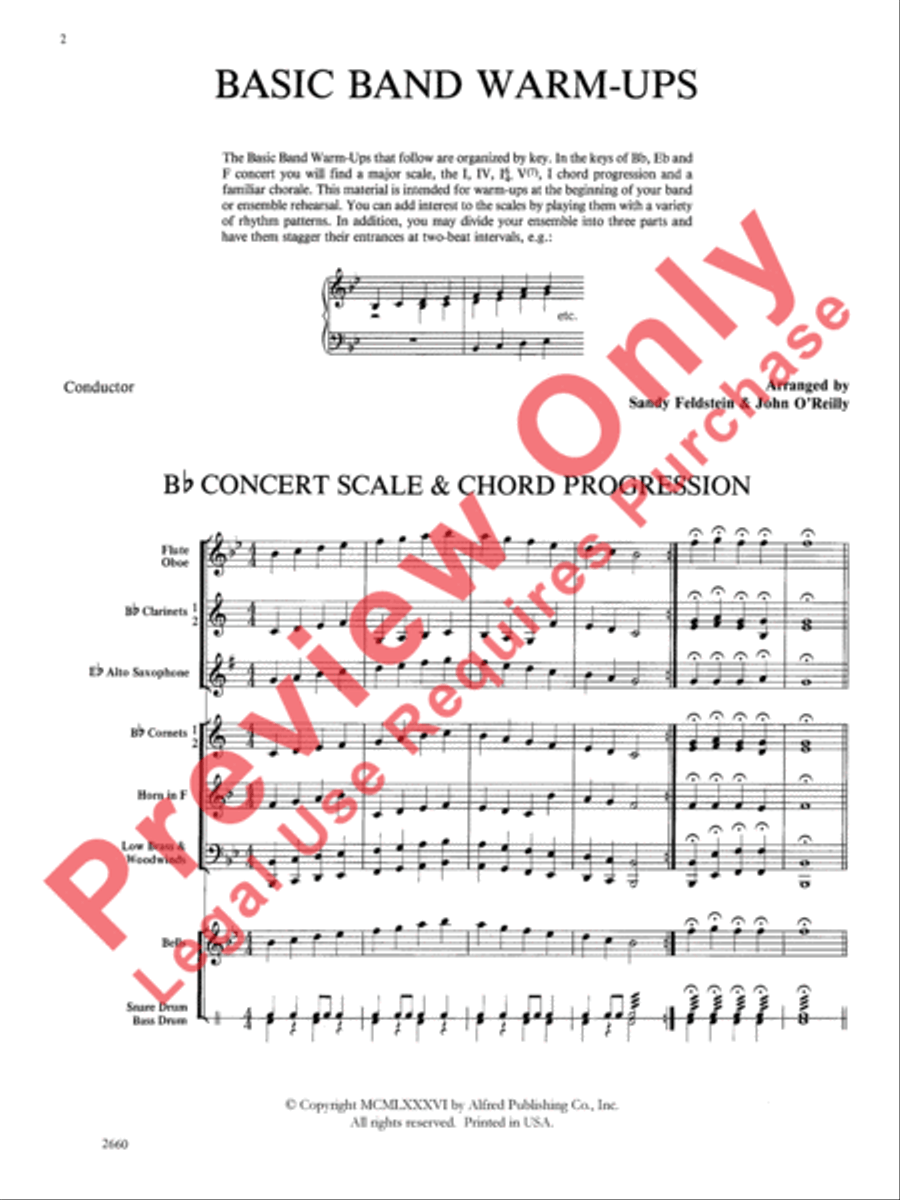 Basic Band Warm-ups