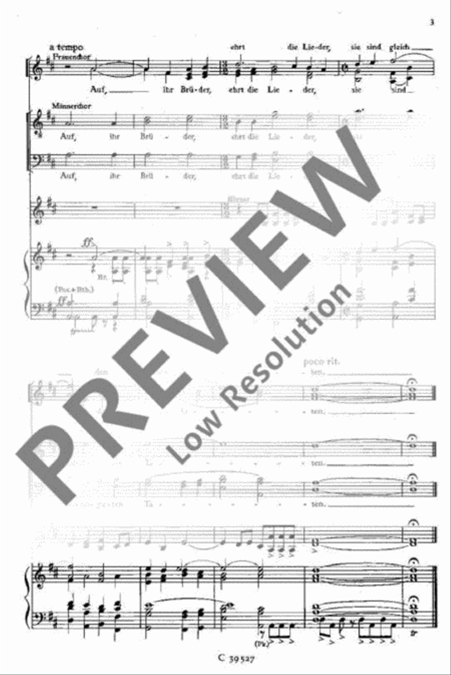 Festliche Liedkantate TTBB scores gallery preview page 3