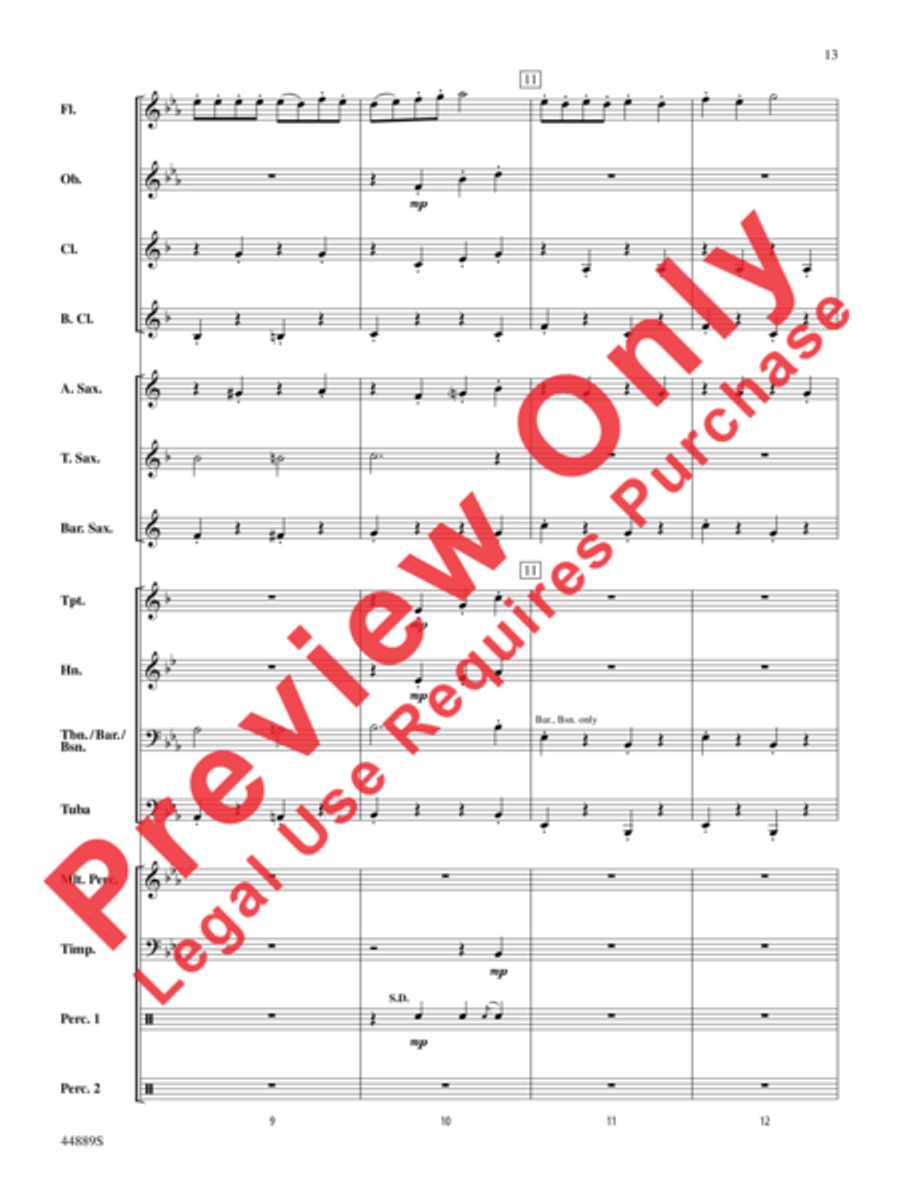 Three Miniature Nutcrackers Concert Band scores gallery preview page 13
