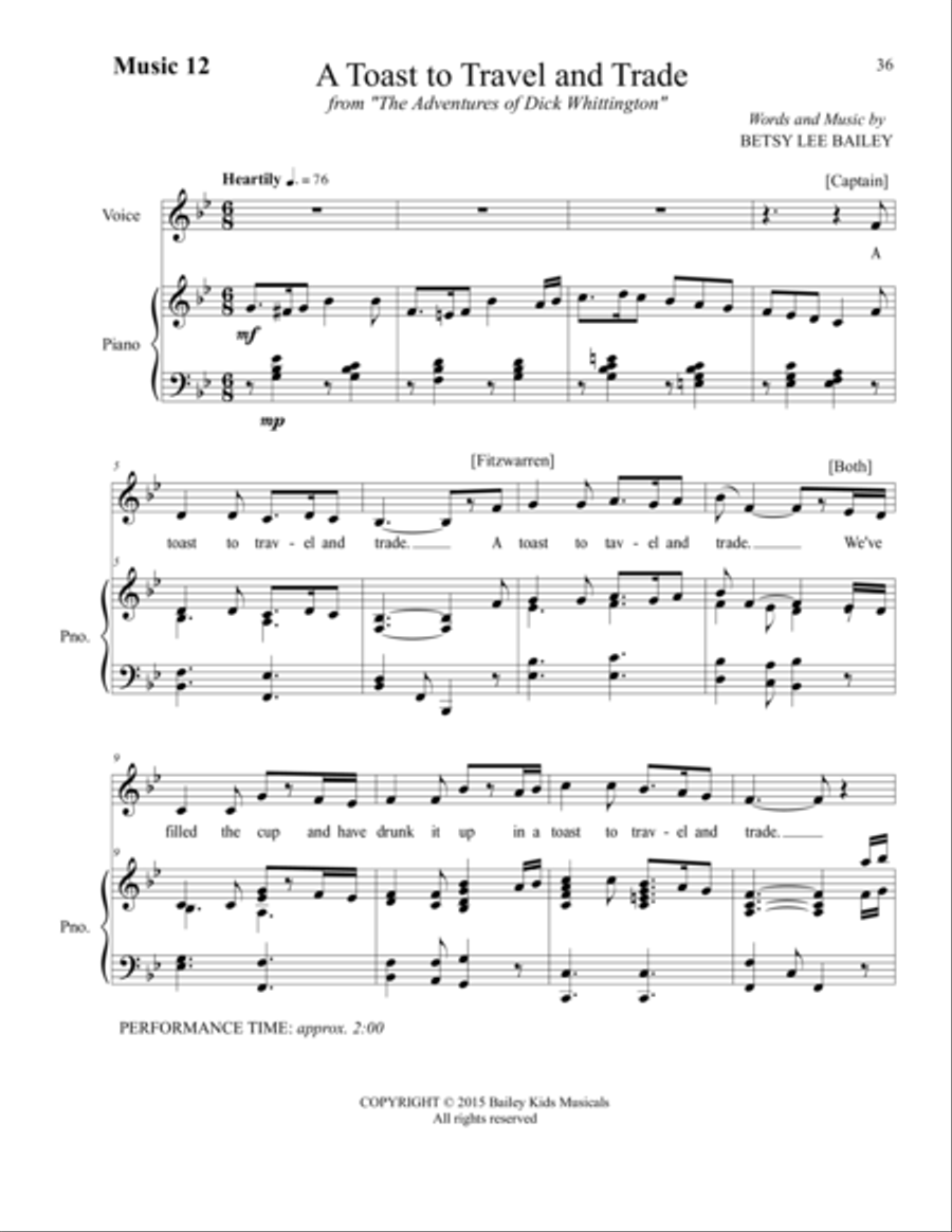 The Adventures of Dick Whittington - Score Part 2 Voice scores gallery preview page 3