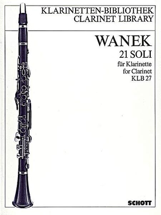 Book cover for 21 Solos for Clarinet