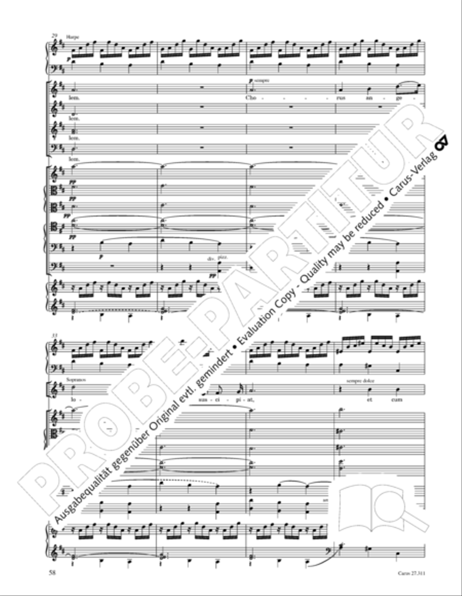 Requiem - church version (Requiem. Fassung mit kleinem Orchester) 4-Part scores gallery preview page 74