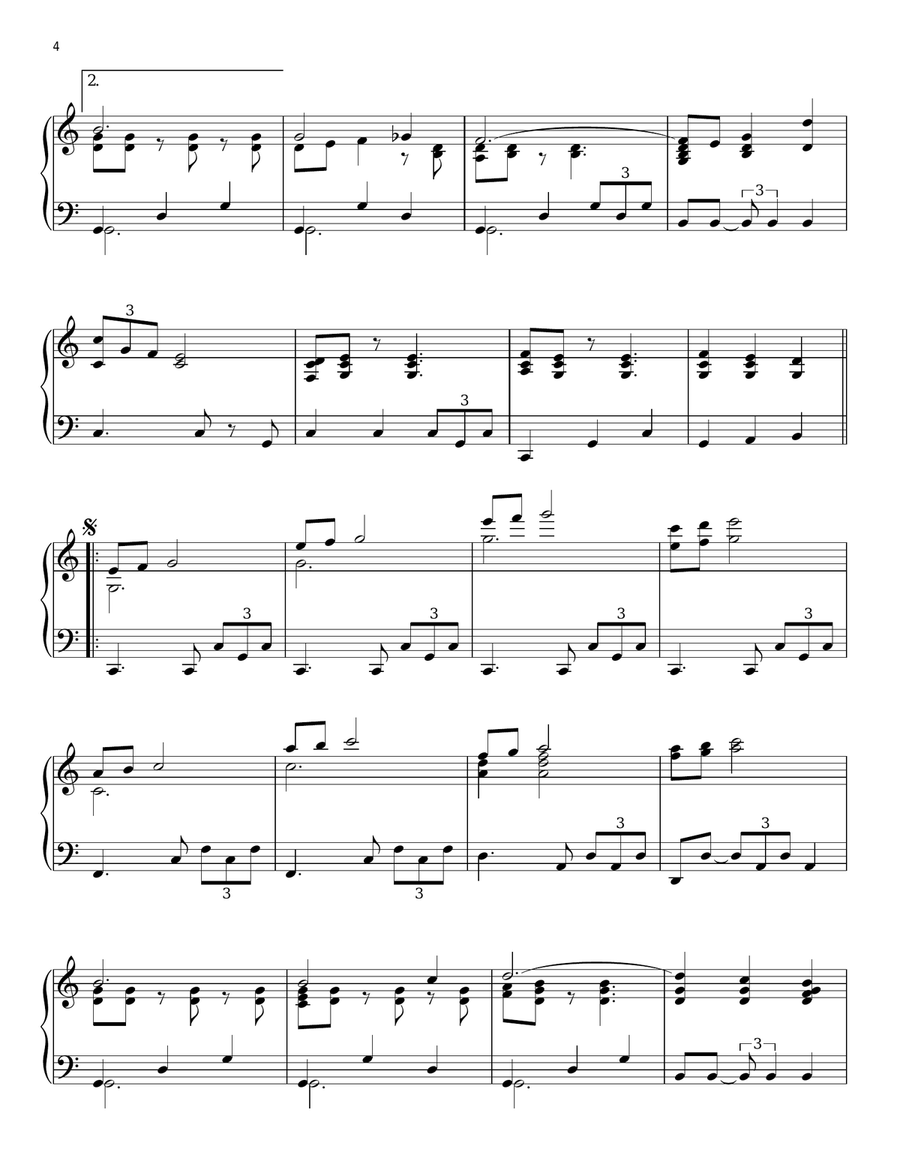 Silver Bells Piano Solo scores gallery preview page 4