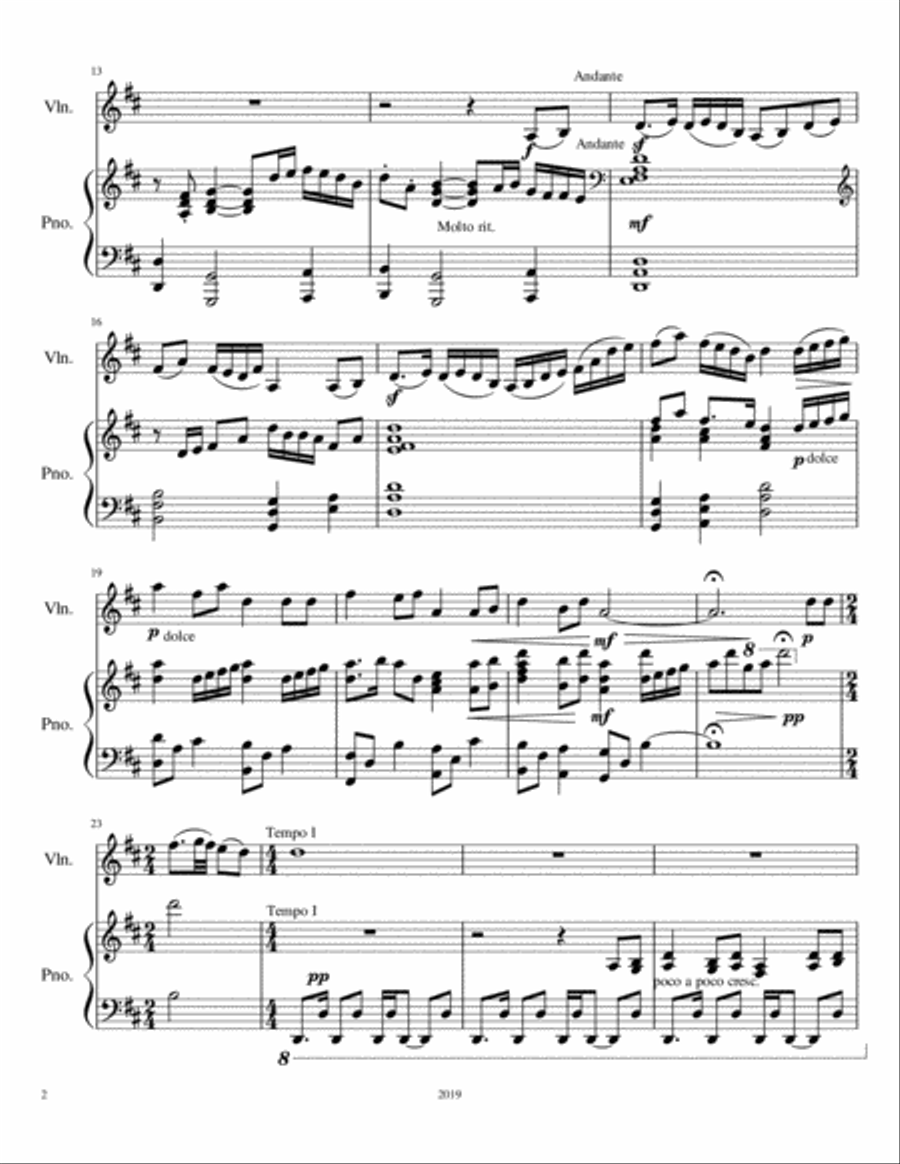 How Firm A Foundation Violin Solo scores gallery preview page 2