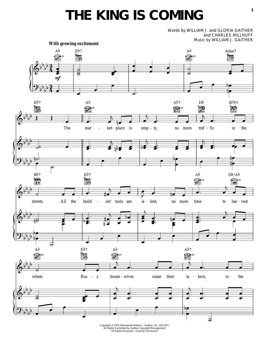 The King Is Coming The King Is Coming Guitar scores gallery preview page 1