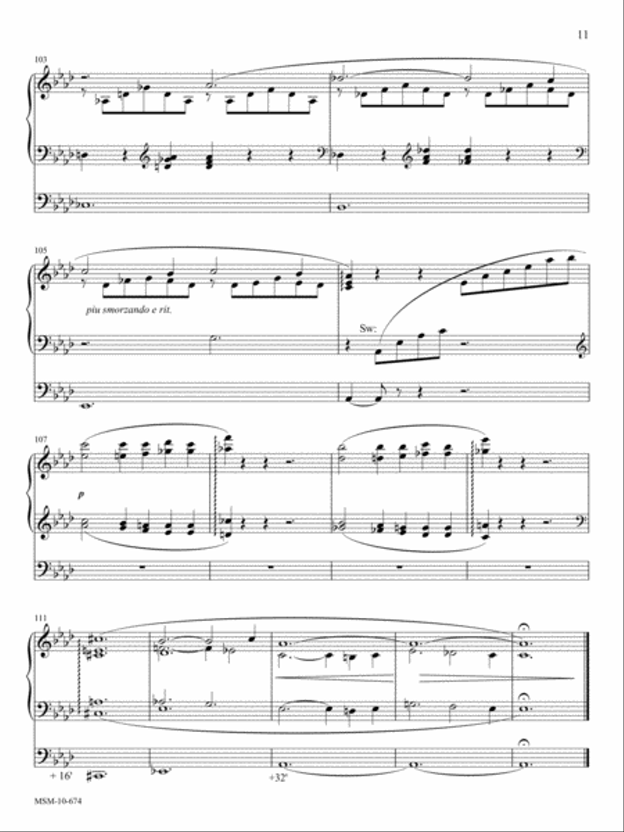 Liebestraume No. 3 (Dream of Love) Organ scores gallery preview page 7