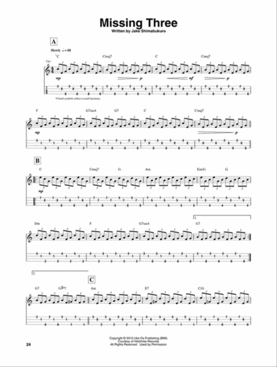Jake Shimabukuro – Grand Ukulele Electric Guitar scores gallery preview page 4