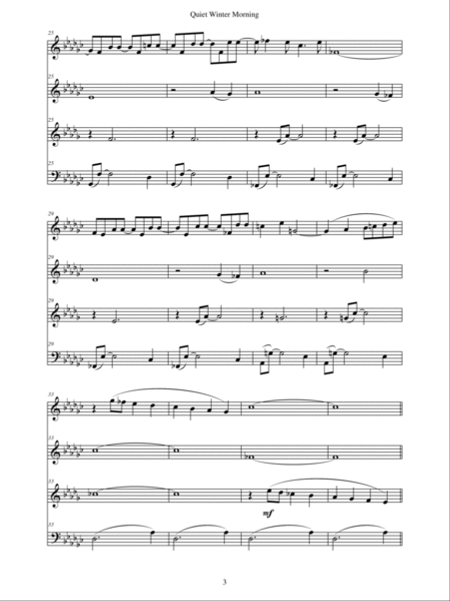 Quiet Winter Morning Quiet Winter Morning Bassoon scores gallery preview page 4