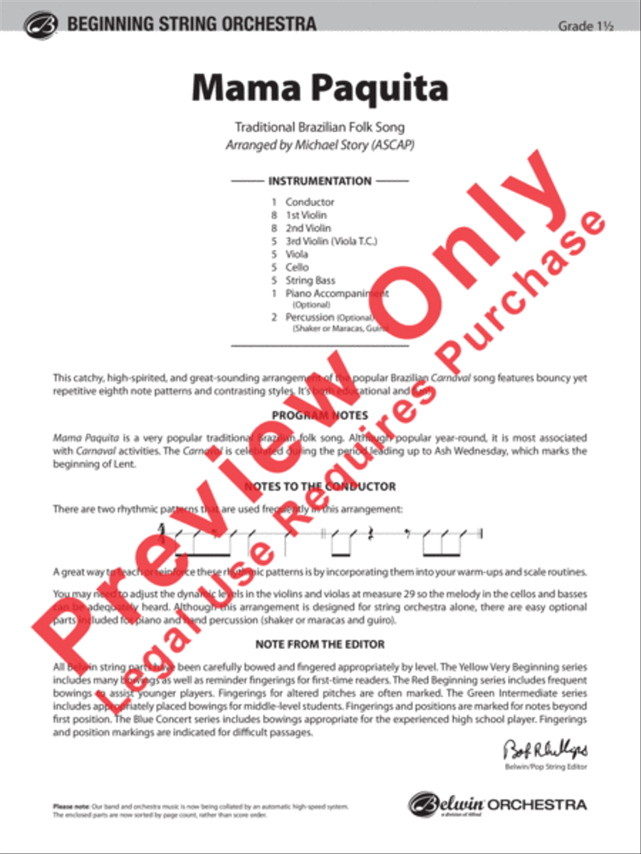 Mama Paquita String Orchestra scores gallery preview page 2