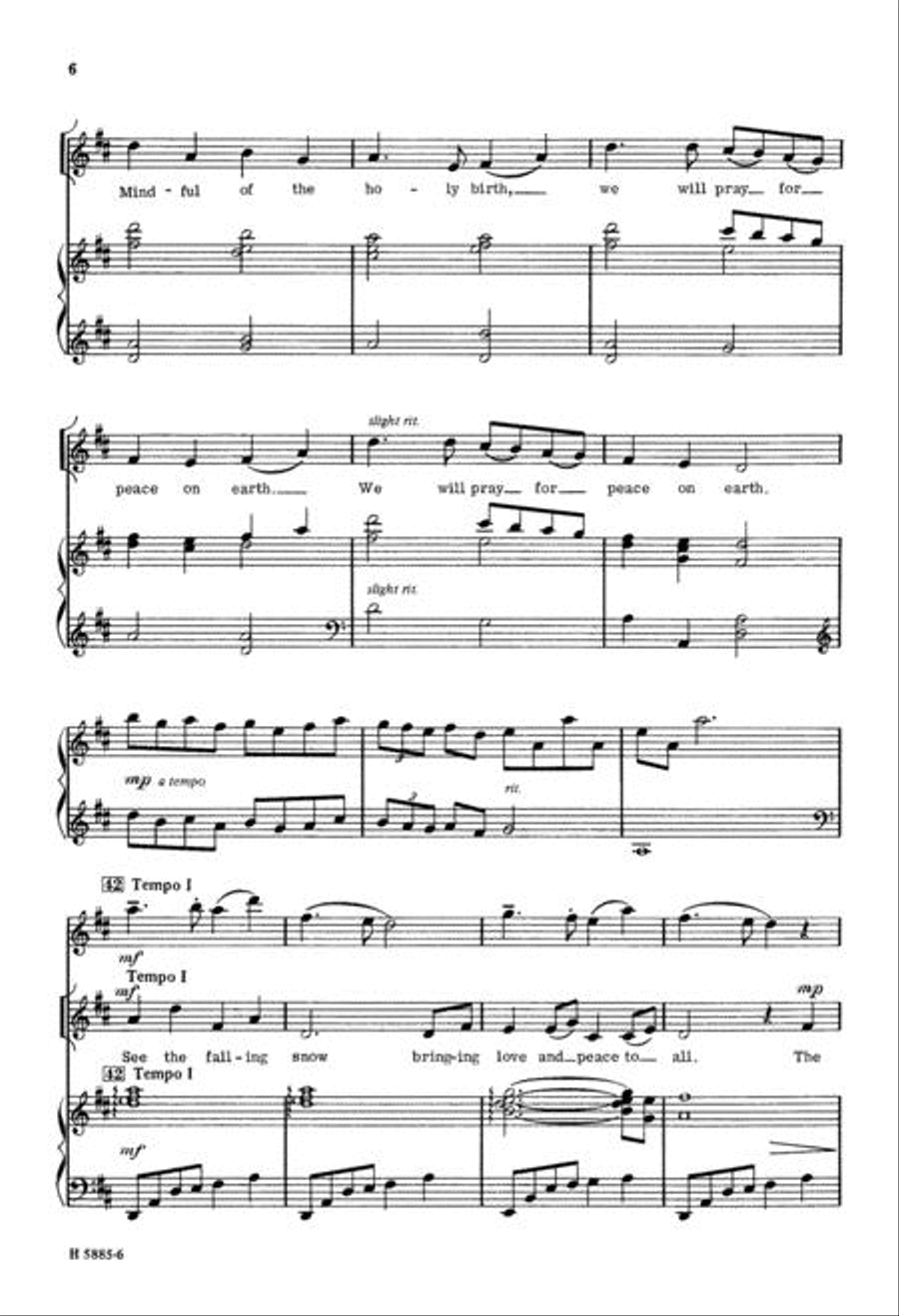 Still, Still, Still Unison Choir scores gallery preview page 5