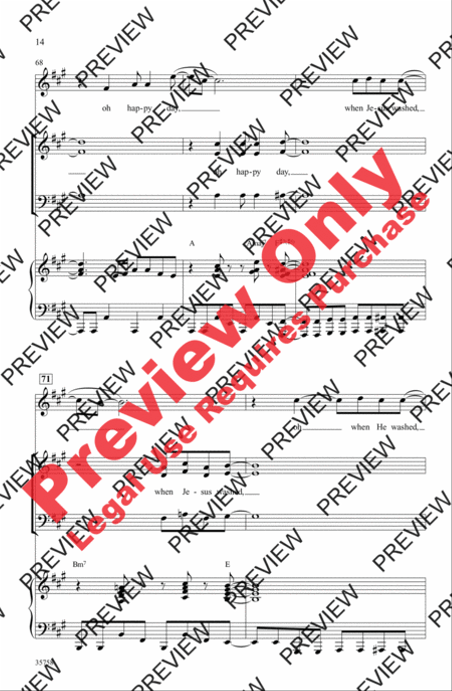 Oh Happy Day Oh Happy Day 3-Part scores gallery preview page 14