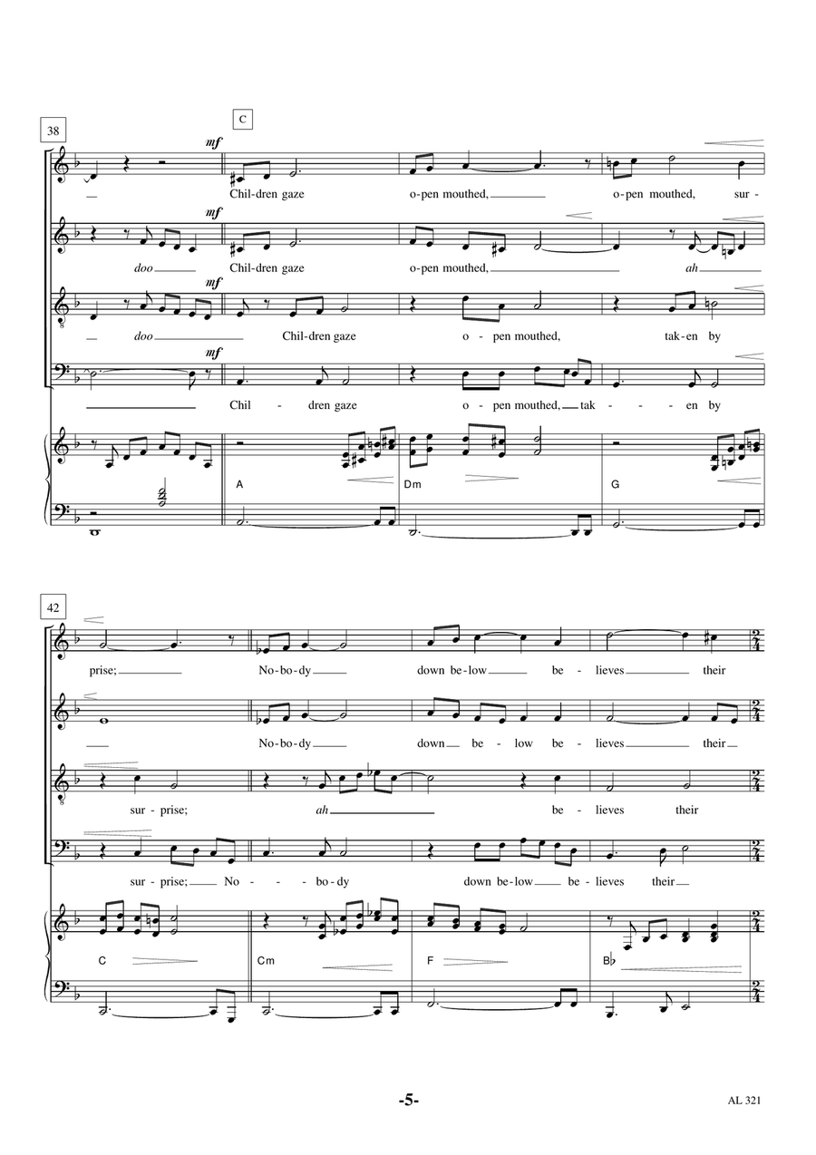 Walking In The Air 4-Part scores gallery preview page 5